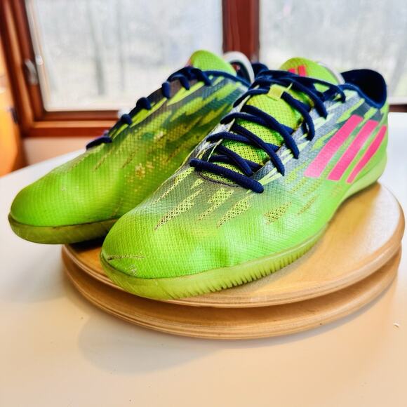 Adidas Freefootball Speedtrick FF Green/Blue Trick Soccer Shoes Men Size 10 - Picture 2 of 9